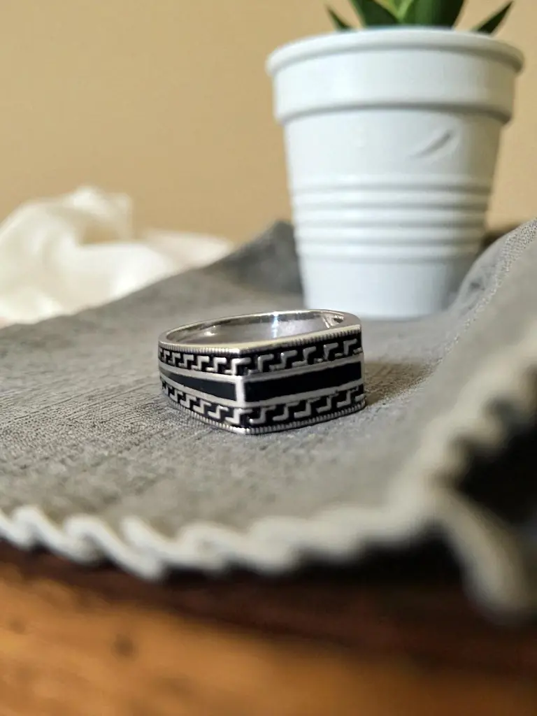 Bold 925 Oxidized Silver Ring for Men – Handcrafted Luxury