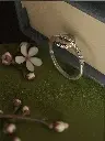 Silver Floral Diamond Ring Woman 1-Photoroom.webp