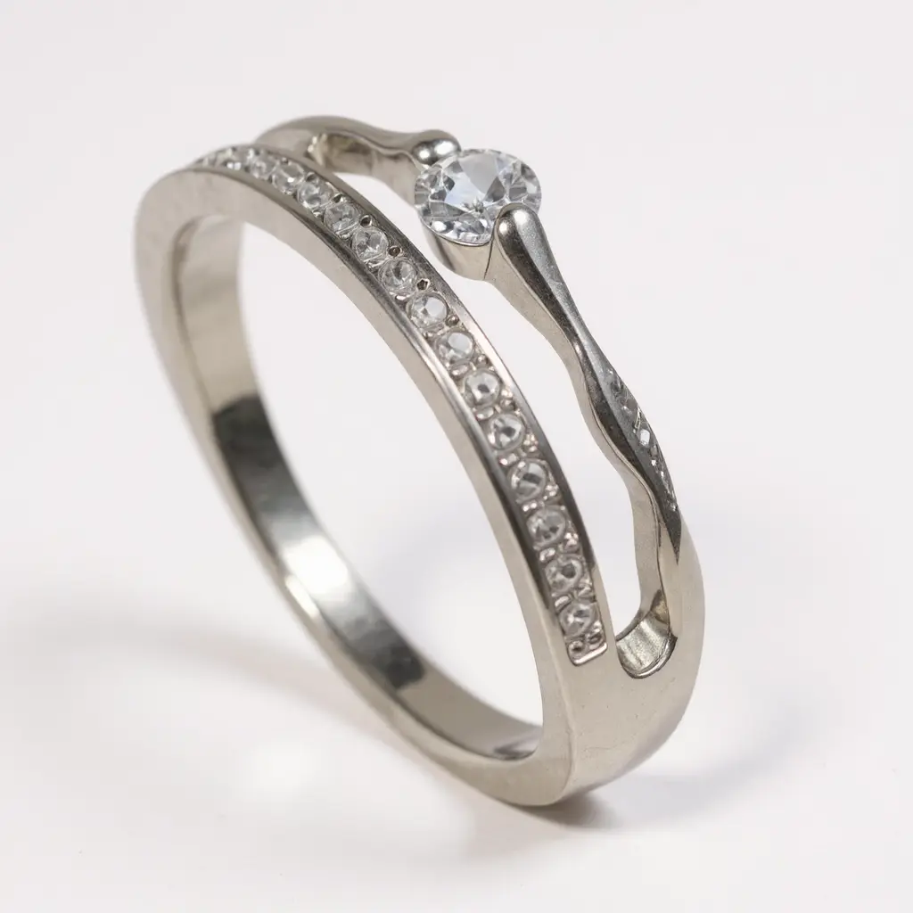 Elegant Single Diamond Ring Silver – Timeless Woman’s Ring