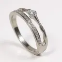 Elegant Single Diamond Ring Silver – Timeless Woman’s Ring