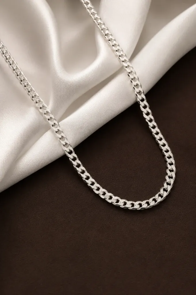 Bold silver Cuban Link Chain – Men’s Statement Jewelry