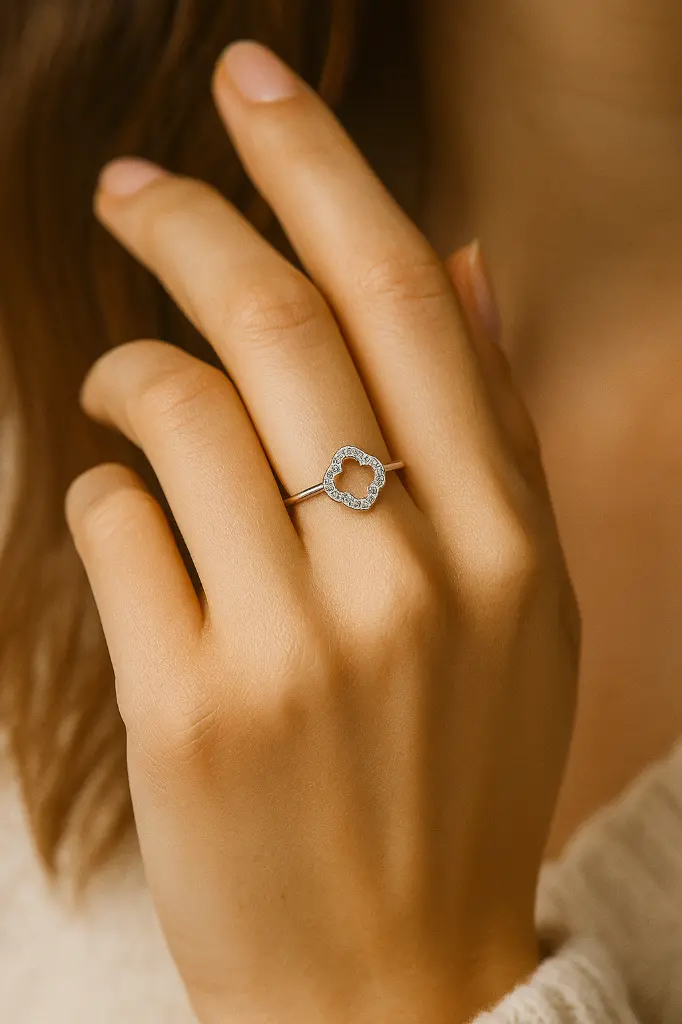 model with 925 hexagon ring.webp
