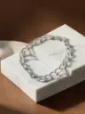 Silver Hollow Chain Bracelet for Men 1.webp