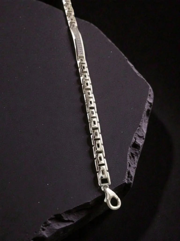 Silver Luxury Italian Bracelet Men.webp