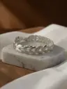 Silver Fancy Plain V Bracelet Men.webp