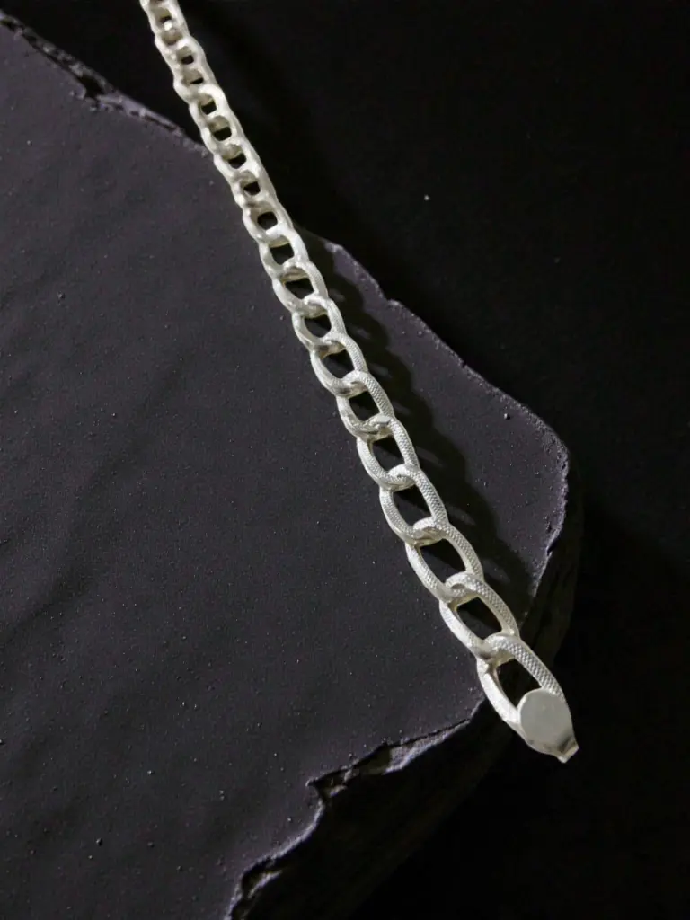Silver Hollow Link Bracelet for Men 1.webp