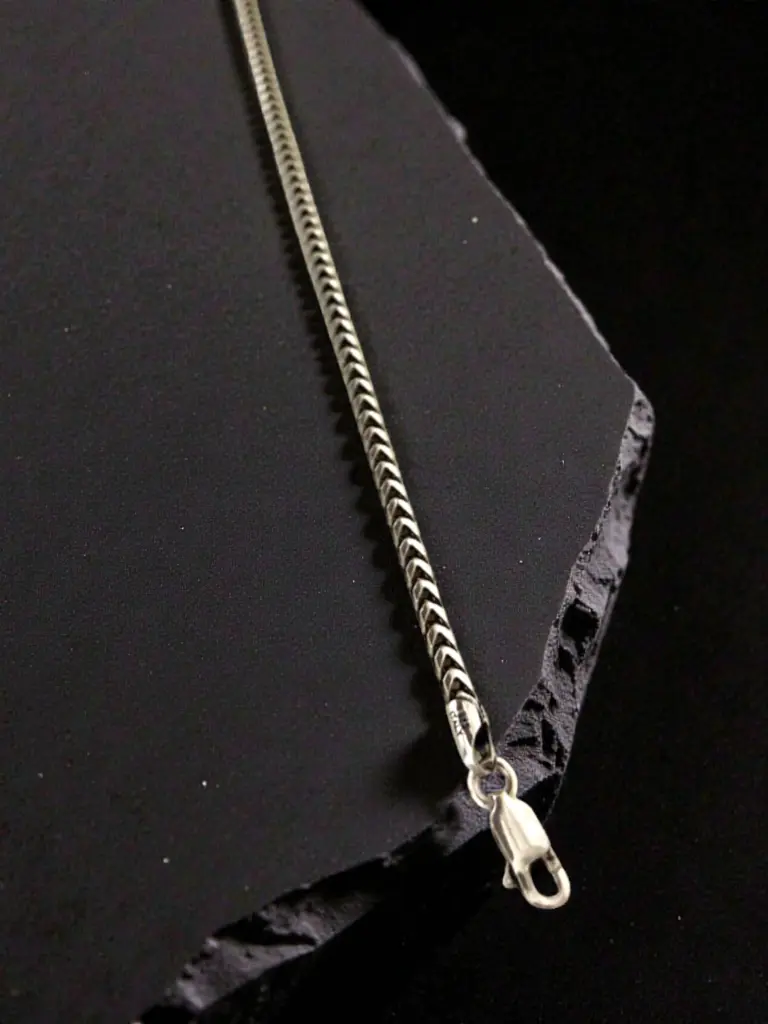 Silver Italian Oxidised Bracelet for Men 1.webp