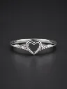 925 Silver Woman's Mini Heart Ring