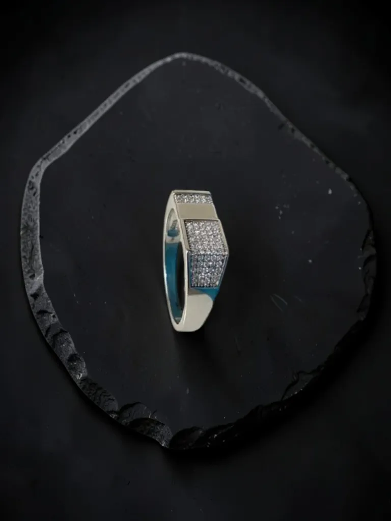 Silver Flat Designer Ring Men 2.webp
