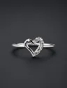 925 Silver Woman Love Curve Ring
