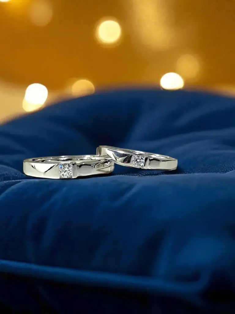 Timeless 925 Silver Couple Bands – Elegant Matching Rings