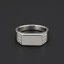 Mens Silver Flat Ring – Sleek Urban Style