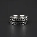 Bold 925 Oxidized Silver Ring for Men – Handcrafted Luxury