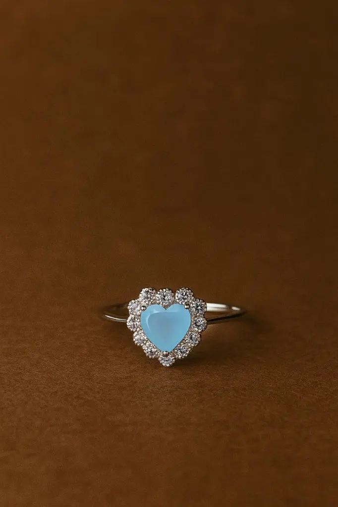 925 Silver blue heart stone ring.webp