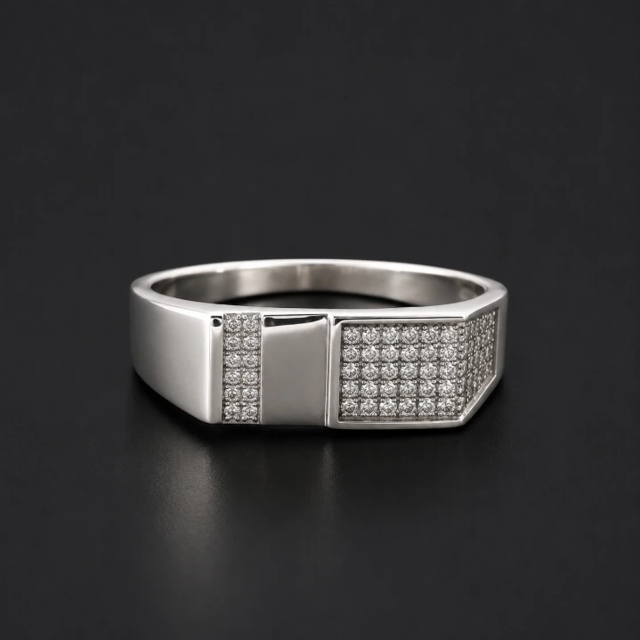 Sterling Silver Diamond Rings for Men– Refined Everyday Luxury