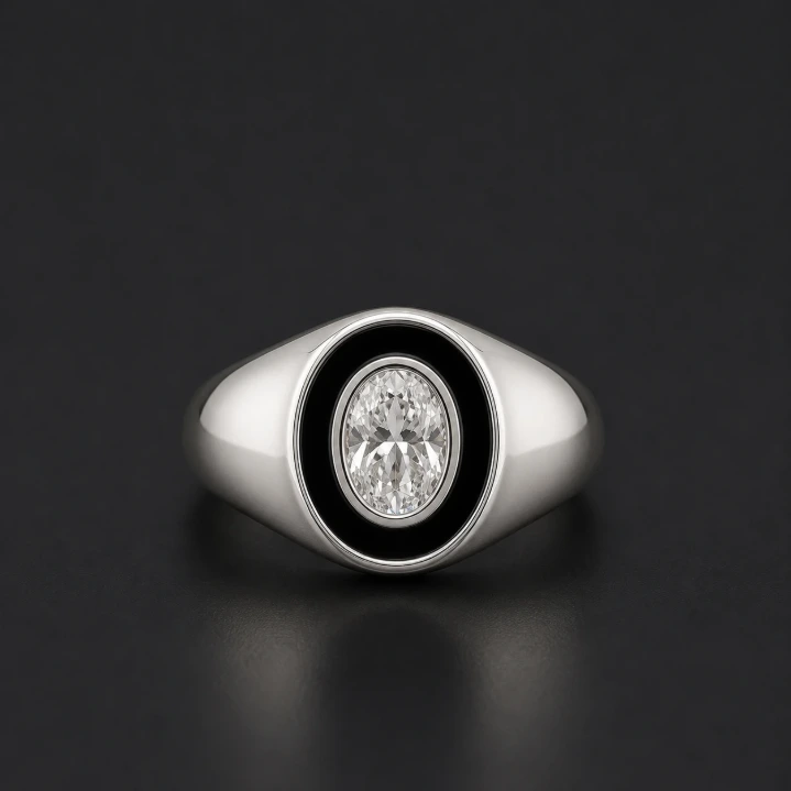 Silver Round Cut Solitaire Ring - Refined Everyday Style