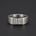 Silver Diamond Ring for Male – Bold Yet Refined