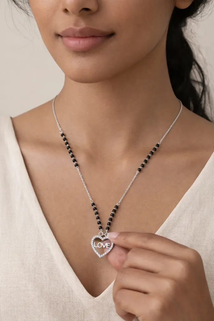 Silver Love Pendant Mangalsutra.webp