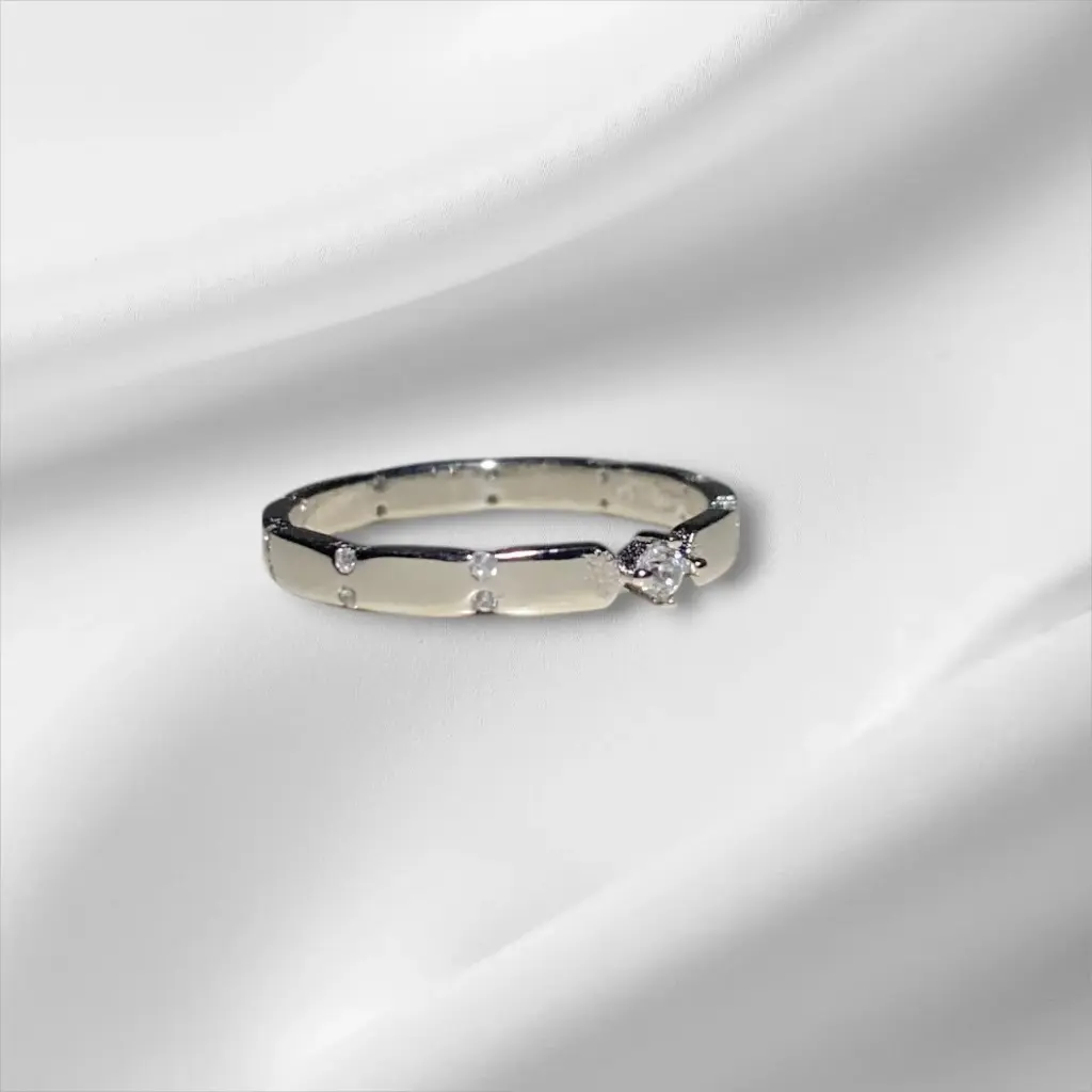 Slim Diamond Accent Band for Woman