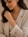 Woman's Silver Designer Plain Kada.webp