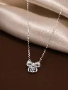 Elegant 925 Bow Pendant Chain for Woman