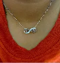 Sterling Silver Infinity Heart Chain for Woman – Elegant & Minimal