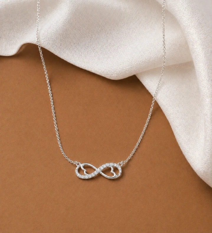 Silver Women's Infinity Chain.webp