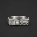 Silver Flat Top Ring for Men – Premium 925 Sterling Silver