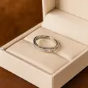 Men’s Silver Diamond Band Ring – Elegant Twisted Diamond Design