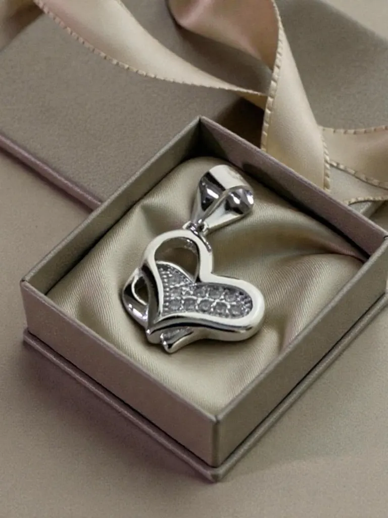 Silver Double Heart Locket for Women.webp
