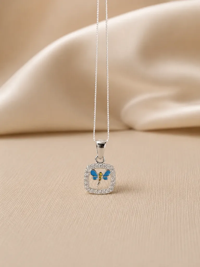 Silver Diamond Butterfly Locket for Women 2.webp