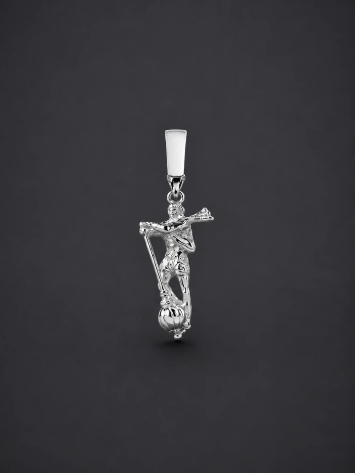 Pure 925 Sterling Silver Bajrang Bali Pendant