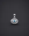 925 Sterling Silver Large Evil Eye Pendant for Women