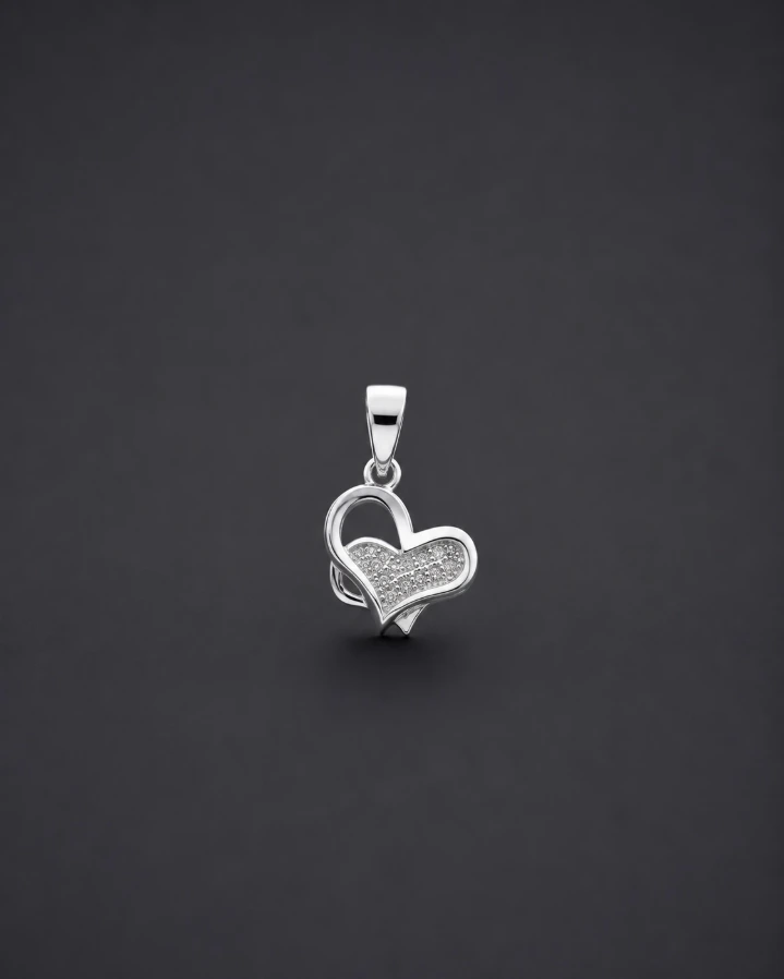 Timeless 925 Silver Heart Shaped Pendant for Women