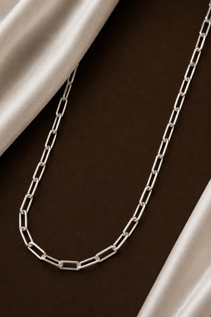 Silver Link Chain for Men.webp