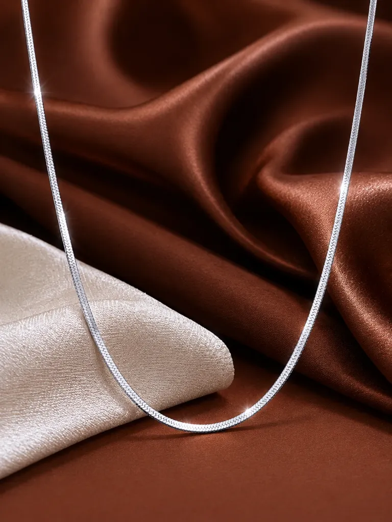 Silver Thin Snake Chain 2.webp