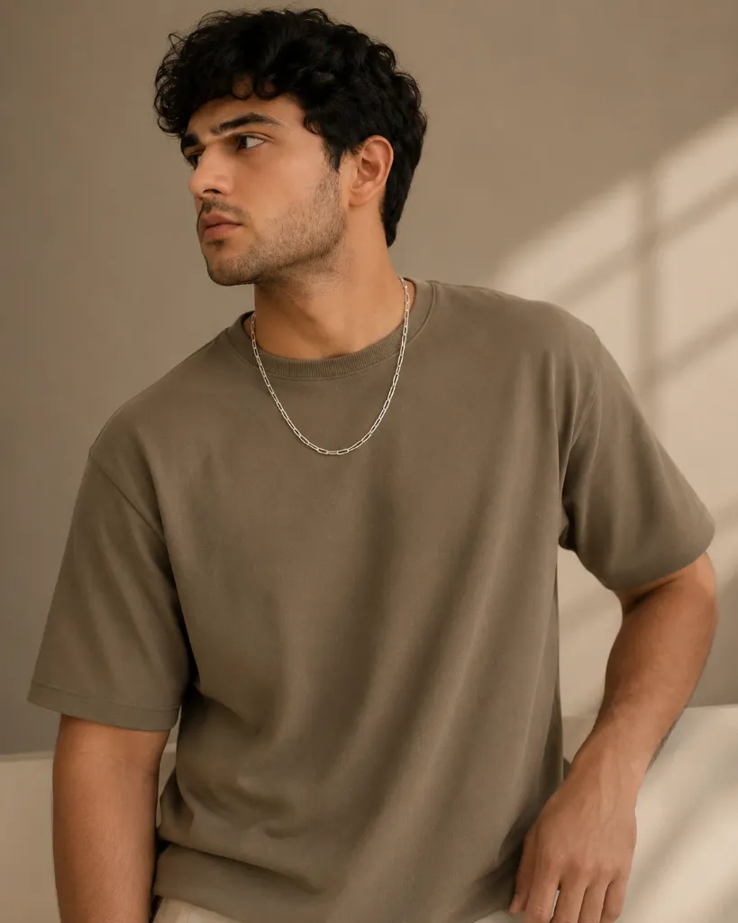 Silver Link Chain for Men - Lifestyle Jewelry Shot.webp