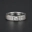 Men’s 925 Silver Classic Solitaire Ring – Understated Elegance