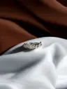 Trendy 925 Leaf Sterling Silver Ring for Woman