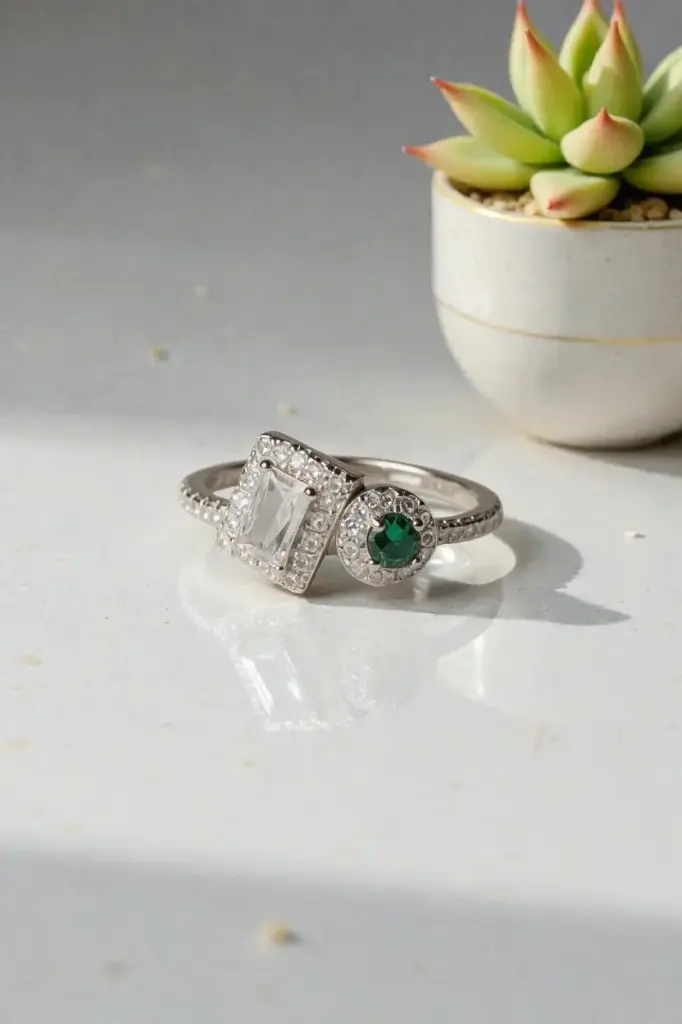 Silver Diamond Rings for Woman – Luxury 925 Sterling Silver