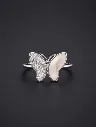 Woman’s Silver Butterfly Ring – Minimal Luxury Statement Ring