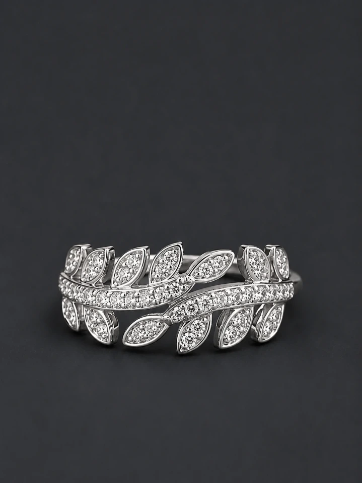 Sterling Silver Floral Ring for Woman – Timeless Botanical Elegance