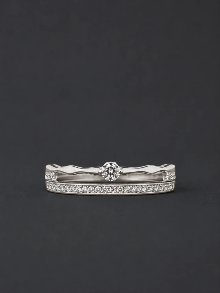 Elegant Single Diamond Ring Silver – Timeless Woman’s Ring