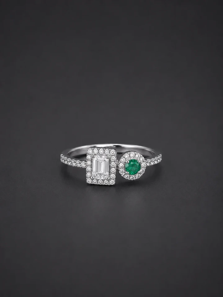 Silver Diamond Rings for Woman – Luxury 925 Sterling Silver