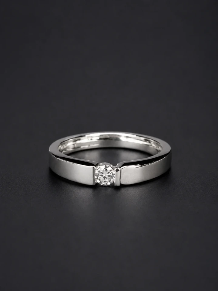 925 Silver Solitaire Ring – Elegant Everyday Wear