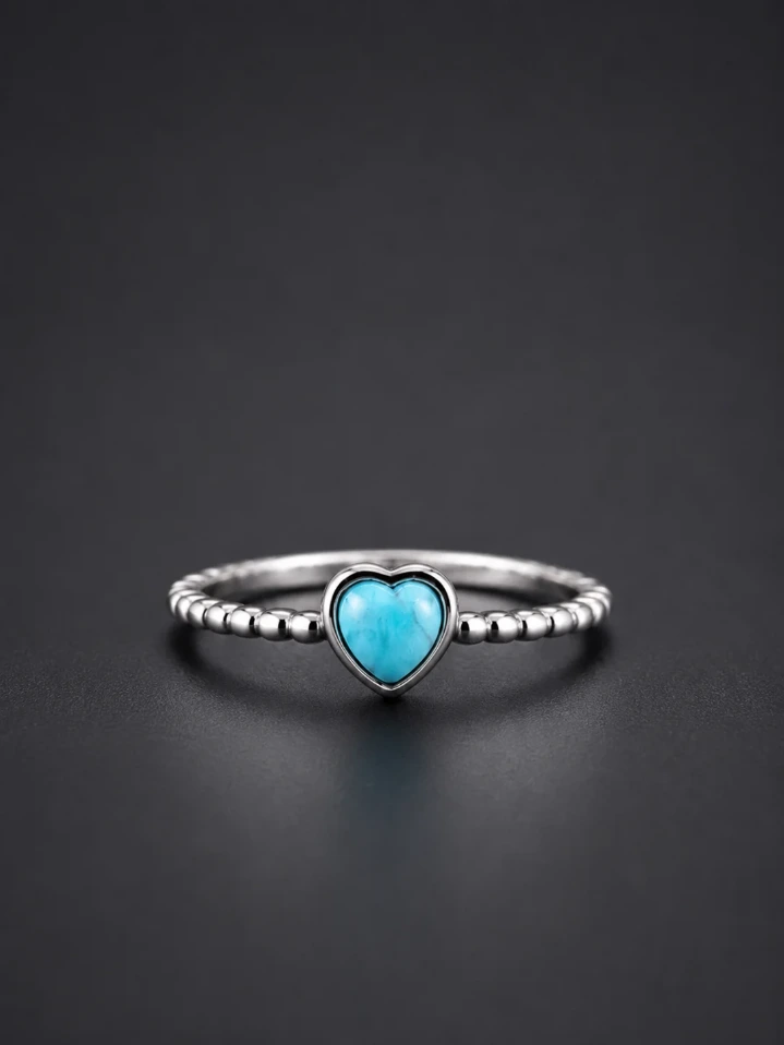 Minimal 925 Silver Heart Ring for Woman – Everyday Luxury