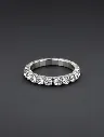 Elegant Silver Diamond Band – 925 Stretchable Woman’s Party Ring