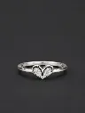 Silver Double Heart Ring – Perfect Gift for Her