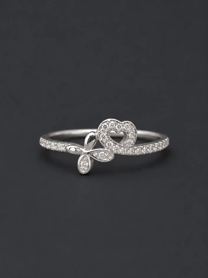 925 Silver Woman's Love Bloom Ring