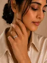 Silver Leaf Diamond Ring - Lifestyle Shot.webp